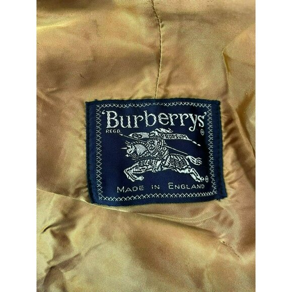 Burberrys' Vintage Prorsum Trench Coat Nova Check Wool Liner with Hood Sz 16P - Picture 3 of 16